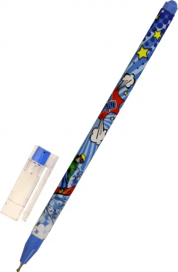 Ручка масляная Pop Art, синяя, в ассортименте обложка книги