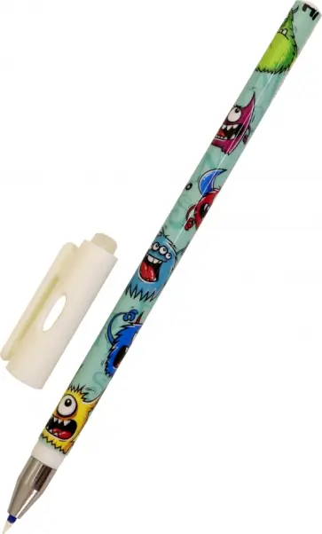 Ручка гелевая со стираемыми чернилами Funny Monsters, синяя, в ассортименте обложка книги