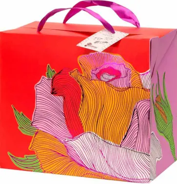 Пакет-коробка Роза обложка книги