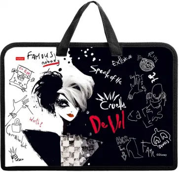 Папка для тетрадей Круэлла, А4, 1 отделение обложка книги