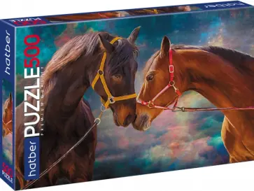 Puzzle-500. Лошади обложка книги