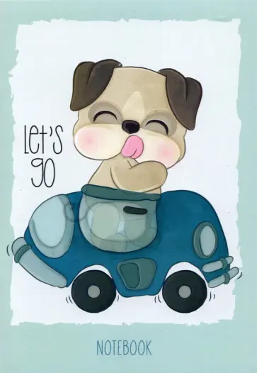 Записная книжка Movie. Щенок на авто, 32 листа, А6 обложка книги