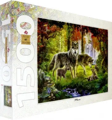 Puzzle-1500. Волки обложка книги