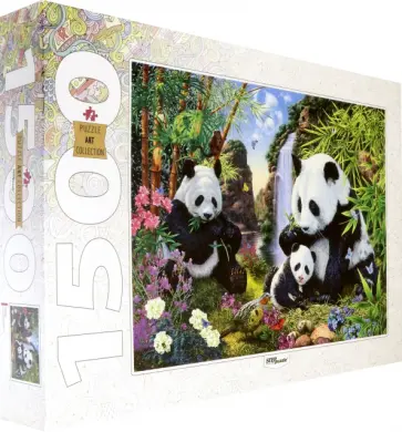 Puzzle-1500. Панды обложка книги