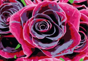 Холст с красками Бархатная роза обложка книги