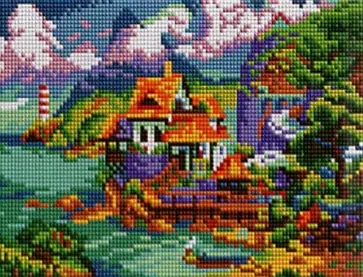 Алмазная мозаика Серпантин у моря обложка книги