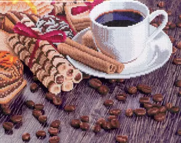 Алмазная мозаика Ароматный кофе обложка книги