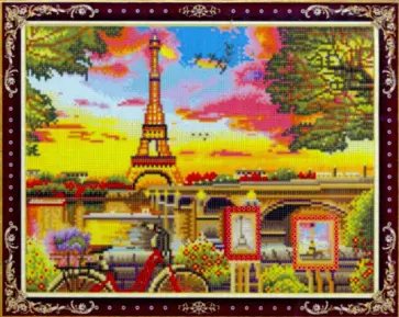 Алмазная мозаика Париж обложка книги