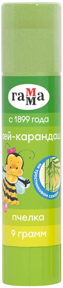 Клей-карандаш Пчелка, 9 грамм, прозрачный обложка книги