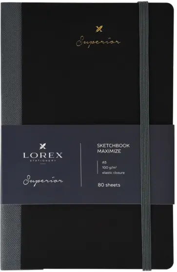 Скетчбук SUPERIOR, 80 листов, А5 обложка книги