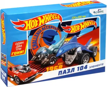 Пазл-104 Hot wheels. К победе Пазл-104 Hot wheels. К победе обложка книги