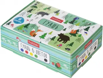 Гуашь Deep Forest, 6 цветов Гуашь Deep Forest, 6 цветов обложка книги