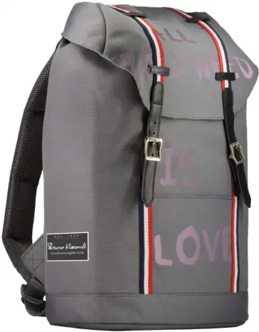 Рюкзак городской LOVE, серый обложка книги