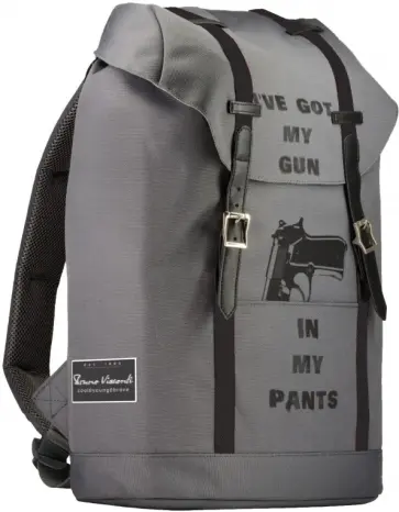Рюкзак городской, серый, MY GUN обложка книги