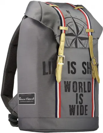 Рюкзак городской Travel guide, серый обложка книги