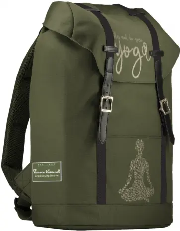 Рюкзак городской Yoga, темно-зеленый обложка книги