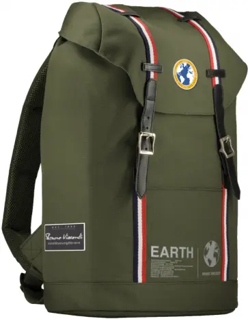 Рюкзак городской Планета Земля, темно-зеленый обложка книги