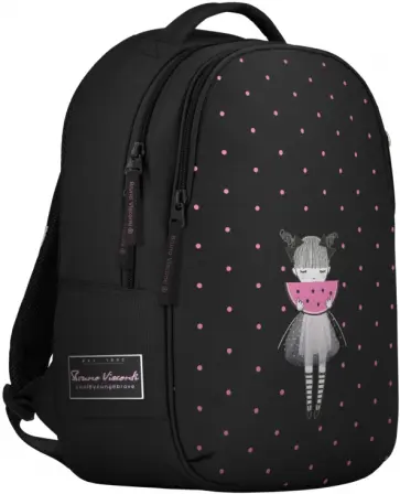 Рюкзак эргономичный, суперлегкий Sweet girl, черный обложка книги