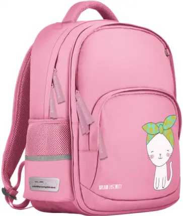 Рюкзак с эргономичной спинкой Happy cat, светло-розовый Рюкзак с эргономичной спинкой Happy cat, светло-розовый обложка книги