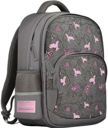 Рюкзак Единороги, серый с эргономичной спинкой Рюкзак Единороги, серый с эргономичной спинкой обложка книги