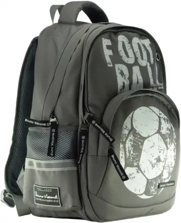 Рюкзак с эргономической спинкой ФУТБОЛ, серый Рюкзак с эргономической спинкой ФУТБОЛ, серый обложка книги