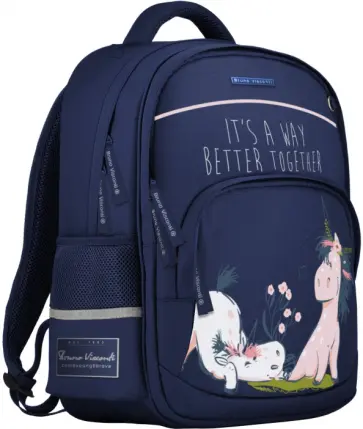 Рюкзак с эргономической спинкой Единороги, синий Рюкзак с эргономической спинкой Единороги, синий обложка книги