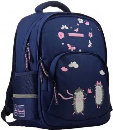 Рюкзак синий с эргономической спинкой ЕЖИКИ Рюкзак синий с эргономической спинкой ЕЖИКИ обложка книги