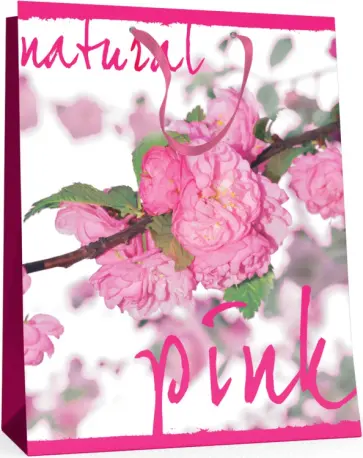 Пакет подарочный Сакура, вертикальный обложка книги