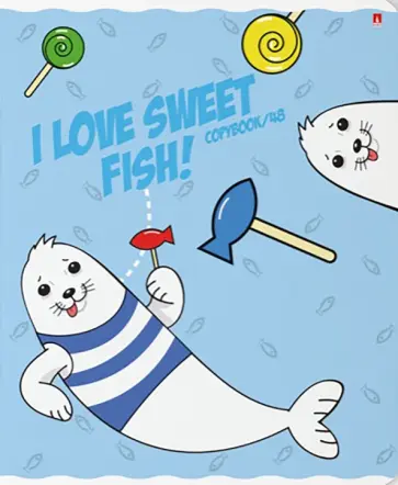 Тетрадь Бельки, 48 листов, клетка, А5, в ассортименте обложка книги