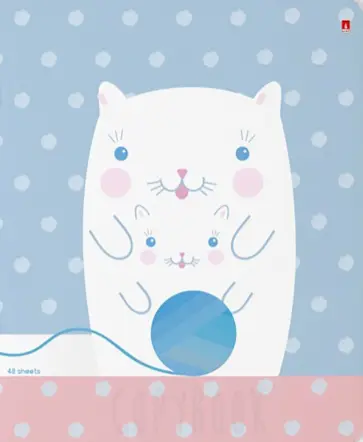 Тетрадь Animal Family, А5+, 48 листов, клетка, в ассортименте обложка книги