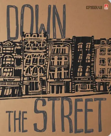 Тетрадь Вниз по улице. Лондон, А5+, 48 листов, клетка, в ассортименте обложка книги