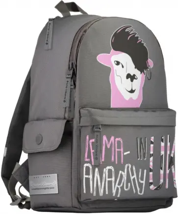 Рюкзак молодежный, серый,  МОДНАЯ ЛАМА Рюкзак молодежный, серый,  МОДНАЯ ЛАМА обложка книги