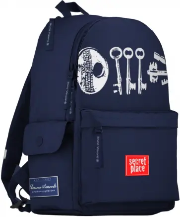 Рюкзак молодежный КЛЮЧИ, синий Рюкзак молодежный КЛЮЧИ, синий обложка книги