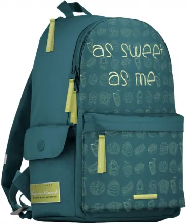 Рюкзак молодежный СЛАДКАЯ ЖИЗНЬ, бирюзовый Рюкзак молодежный СЛАДКАЯ ЖИЗНЬ, бирюзовый обложка книги