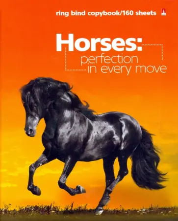 Тетрадь со сменным блоком Мустанги, А5+, 160 листов, клетка обложка книги