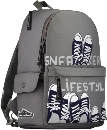 Рюкзак молодежный Кеды - моя жизнь-2, серый Рюкзак молодежный Кеды - моя жизнь-2, серый обложка книги