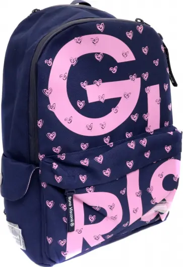 Рюкзак молодежный GIRLS, синий Рюкзак молодежный GIRLS, синий обложка книги