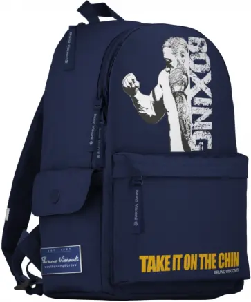 Рюкзак молодежный Бокс, синий Рюкзак молодежный Бокс, синий обложка книги