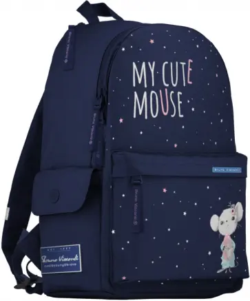 Рюкзак молодежный МЫШОНОК, синий Рюкзак молодежный МЫШОНОК, синий обложка книги
