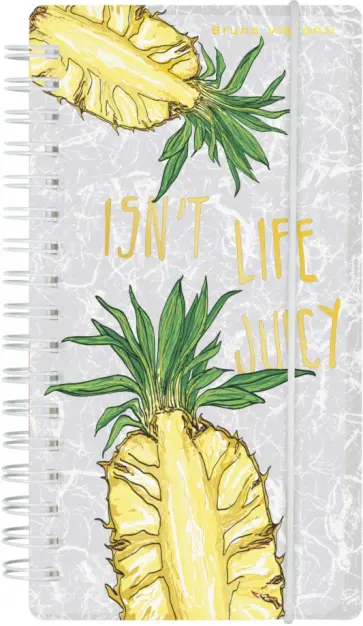 Блокнот Juicy Life. Ананас, А6, 80 листов, клетка обложка книги