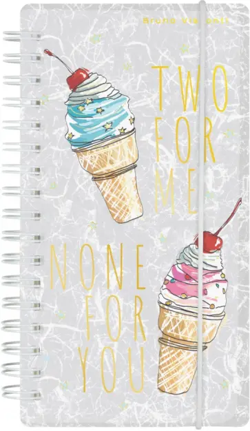 Блокнот Мороженое, А6, 80 листов, клетка обложка книги
