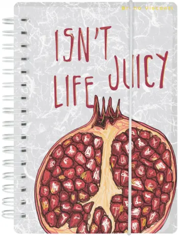 Блокнот Juicy Life. Гранат, А6, 80 листов, клетка обложка книги