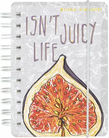 Блокнот Juicy Life. Инжир, А7, 80 листов, клетка обложка книги