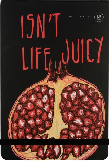 Блокнот Juicy Life. Гранат, А5, 100 листов, клетка обложка книги