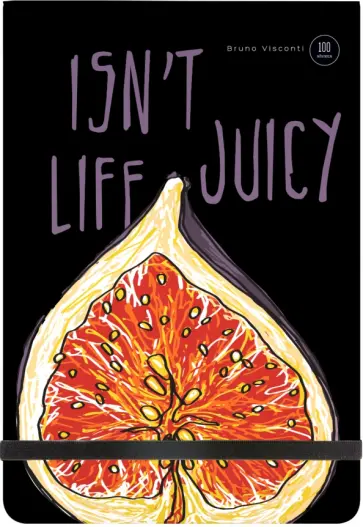 Блокнот Juicy Life. Инжир, А5, 100 листов, клетка обложка книги