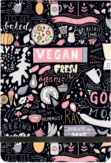 Блокнот Vegan. Ароматный кофе, А5, 100 листов, клетка обложка книги