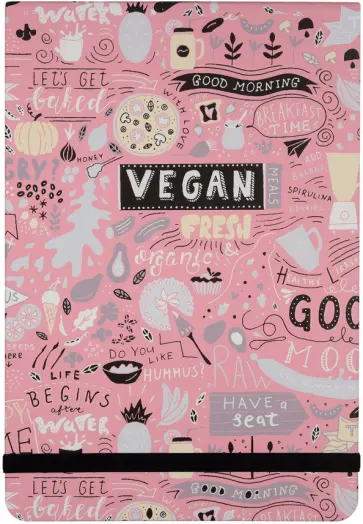Блокнот Vegan, А5, 100 листов, клетка Блокнот Vegan, А5, 100 листов, клетка обложка книги