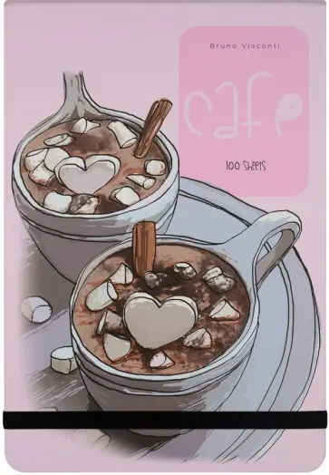 Блокнот Кофемания. Горячий шоколад, А5, 100 листов, клетка обложка книги