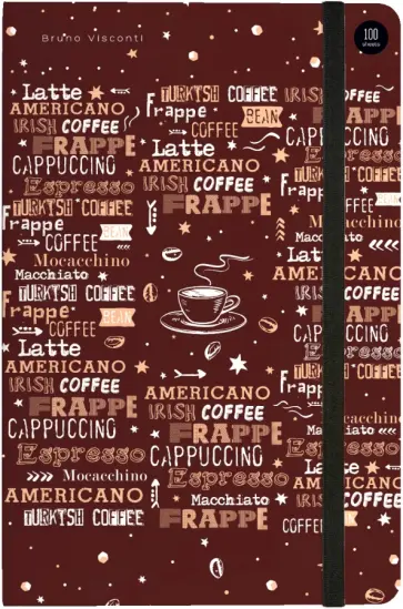 Блокнот Coffee Time. Латте, А5, 100 листов, клетка обложка книги