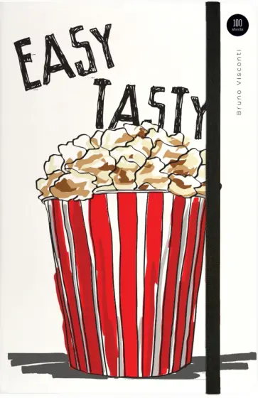 Блокнот Popcorn, А5, 100 листов, клетка обложка книги